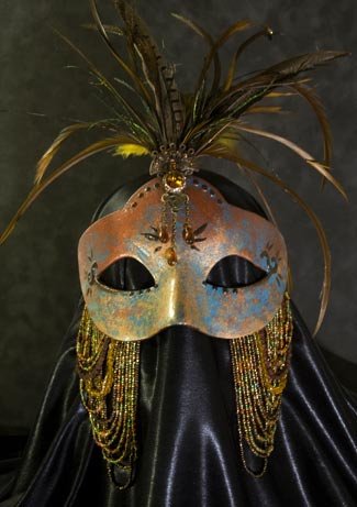 Red & Black Lace Mask