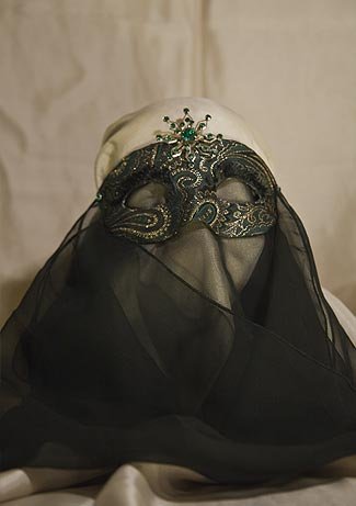 Black Snakeskin Celtic Mask